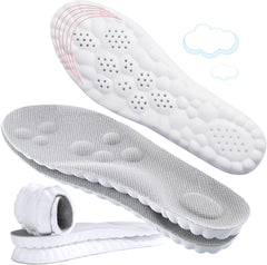 Hyggear 4D Cloud Soles - Soft Memory Foam Cushioning Cloud Insoles - Ultra Comfort Trim to Fit Steppers Insoles with Arch Support for Foot Pain Relief and Fatigue Reduction